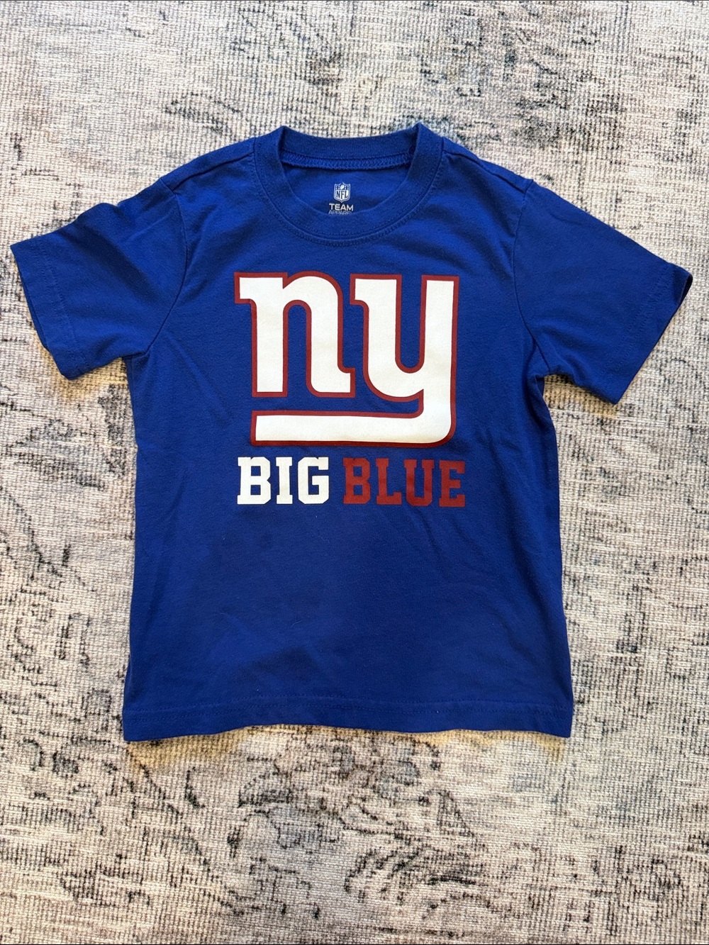 Kids New York Giants 'Big Blue' Short Sleeve T-Shirt - Blue